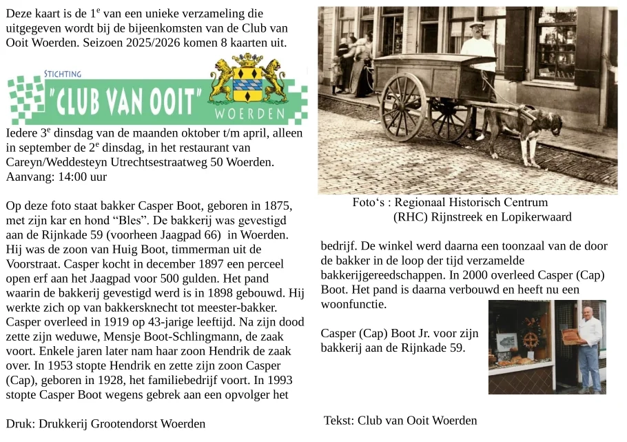Zijde A voor de kaart van Casper Boot