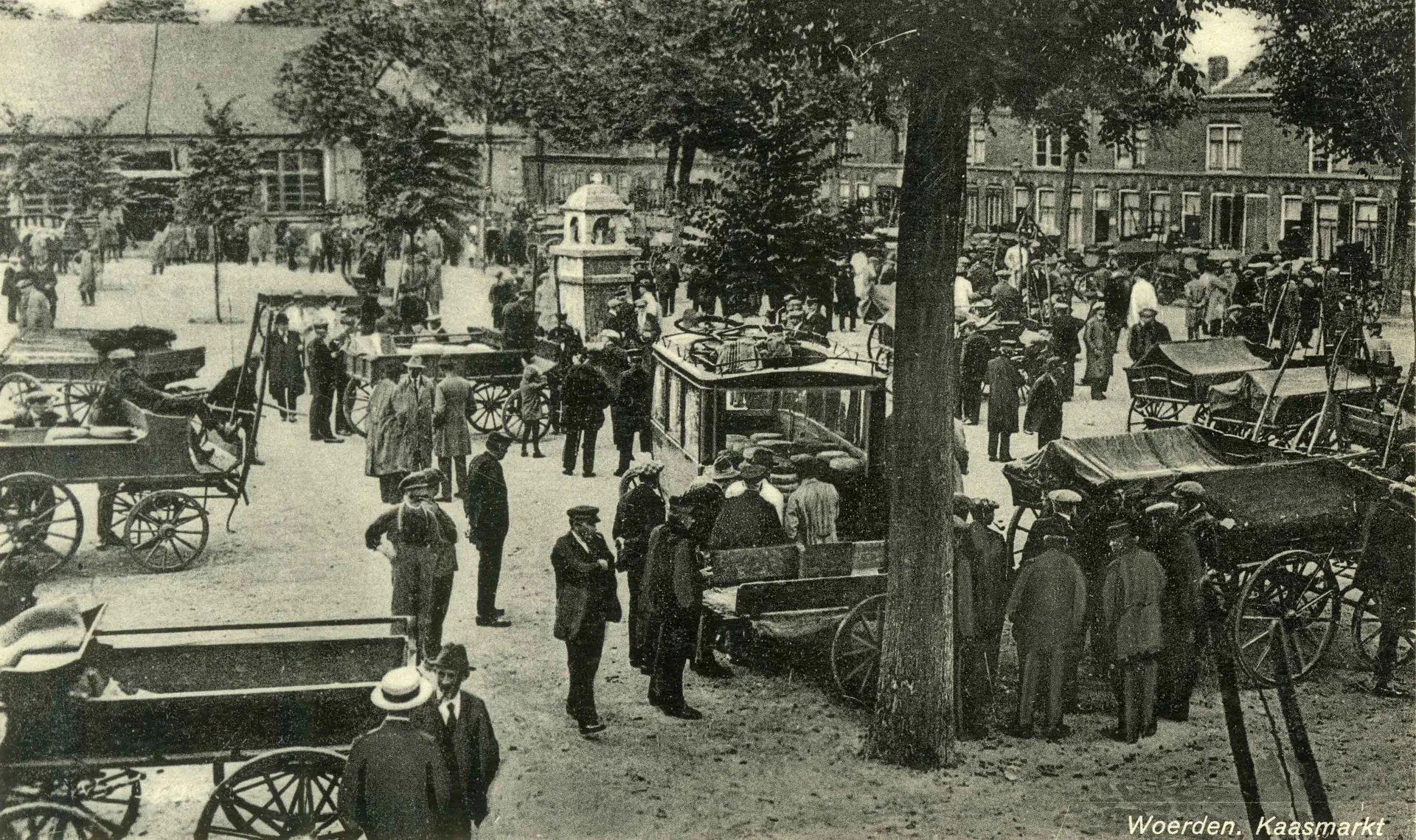 De kaasmarkt in Woerden