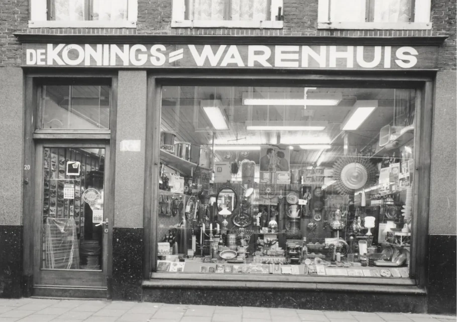 Zijde B voor de kaart van De Konings Warenhuis